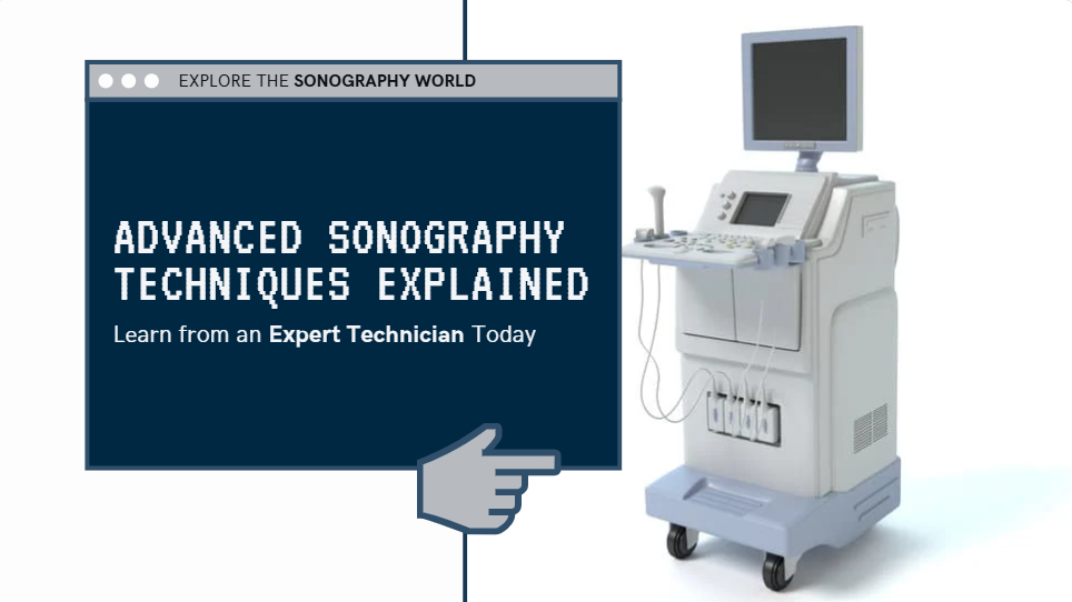 "An ultrasound technician performing a diagnostic scan with specialized sonography equipment, illustrating the professional role and expertise in healthcare."