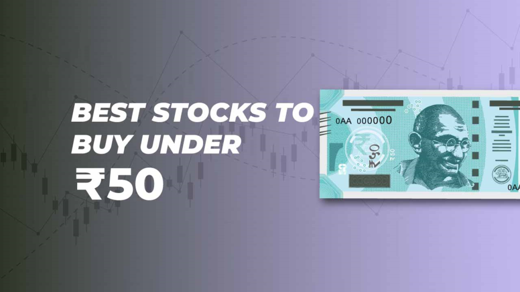 A financial chart displaying upward growth, representing the best dividend stocks under ₹50 with high return potential in 2025.
