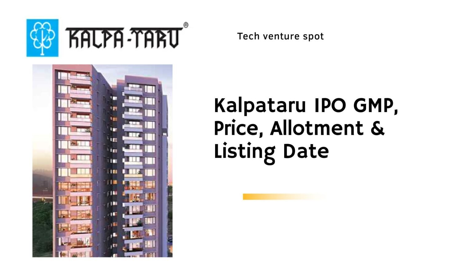 Kalpataru IPO GMP, Price, Allotment & Listing Date